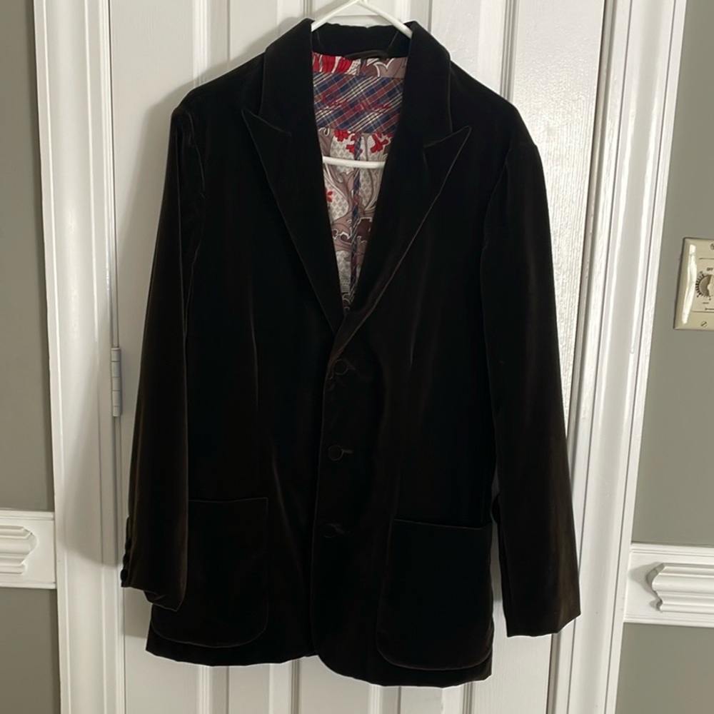 Robert Graham Brown Velvet Blazer